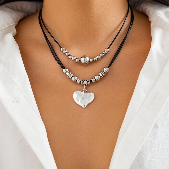 Cowgirl Necklace Western Jewelry for Women Boho Turquoise Bead Leather - Picture 5 of 8